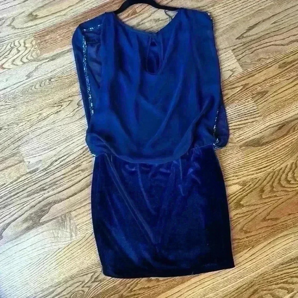 Cache navy blue cocktail dress - Picture 6 of 10